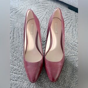 Cole Haan Women's Bethany Almond Toe Burgundy Pumps